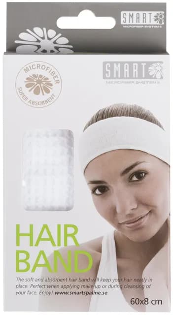 Smart Microfiber Hair Band  White