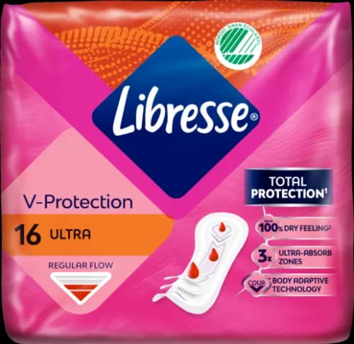 Libresse Binda Ultra+ utan vingar 16 st