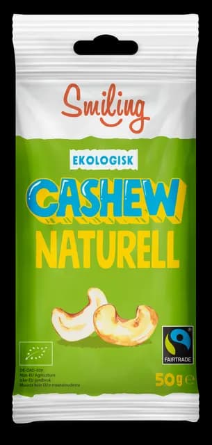 Smiling Cashewnötter Naturell 50 g