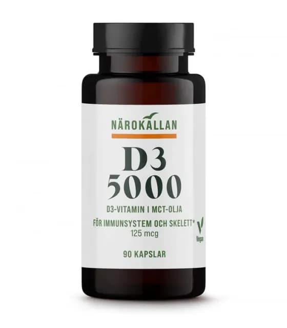 Närokällan D3 5000 Vegan 90 kapslar