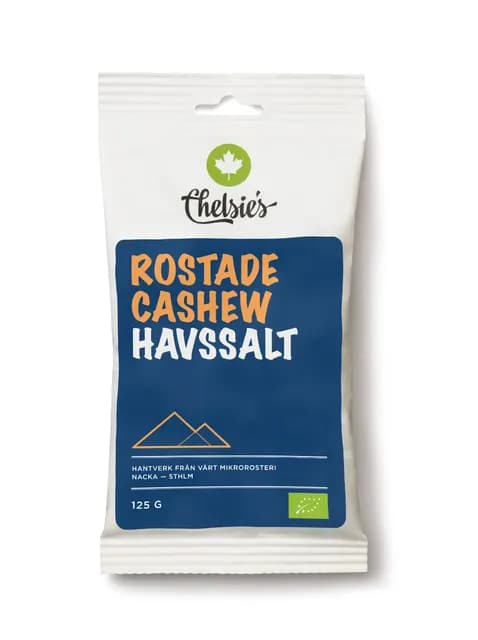 Chelsie's Rostade Cashew Havssalt 125 g