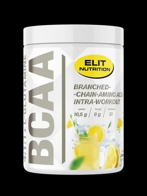 Elit Nutrition BCAA 4:1:1 + L-glutamine med Elektrolyter Citrus 400 g