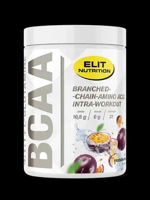 Elit Nutrition BCAA 4:1:1 + L-glutamine med Elektrolyter Passion Fruit 400 g