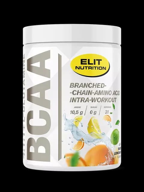 Elit Nutrition BCAA 4:1:1 + L-glutamine med Elektrolyter Lemonade 400 g