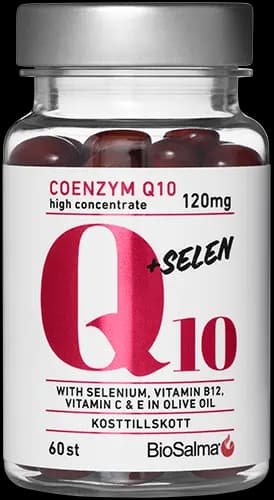 BioSalma Q10 Coenzyme 120 mg + Selen 60 kapslar