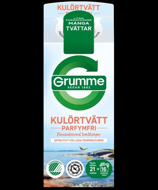 Grumme Flytande Kulörtvätt Oparfymerad 750 ml