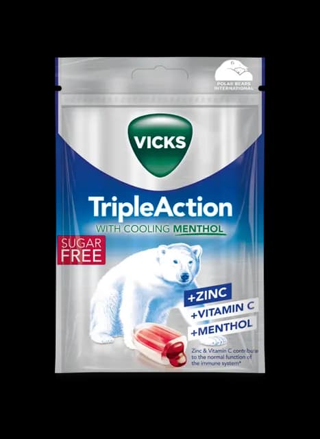 Vicks Triple Action Sugar Free 72 g
