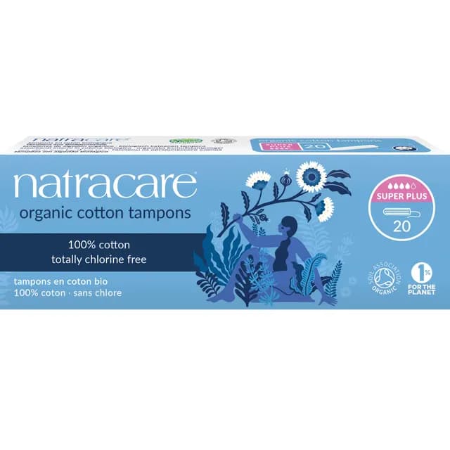 Natracare Ekologiska Tamponger Super Plus, 20 st