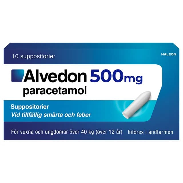 Alvedon Suppositorium 500 mg 10 st