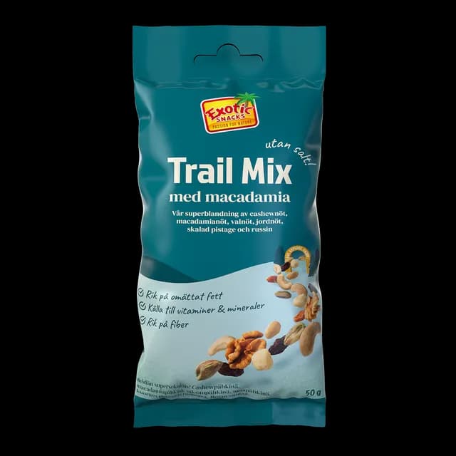 Exotic Snacks Grab N Go Trailmix Macadamia 50 g