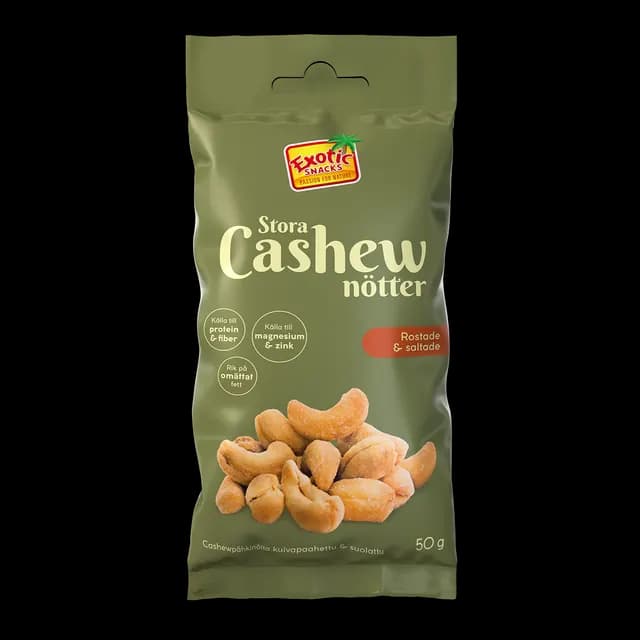 Exotic Snacks Grab N Go Cashew Rostade & Saltade 50 g