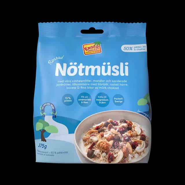Exotic Snacks Nötmüsli 375 g