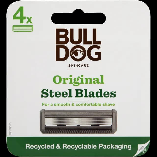 Bulldog Original Steel Blades 4 st