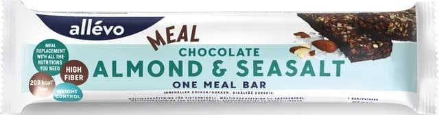 Allévo One Meal Chocolate Almond & Sea salt bar 57 g