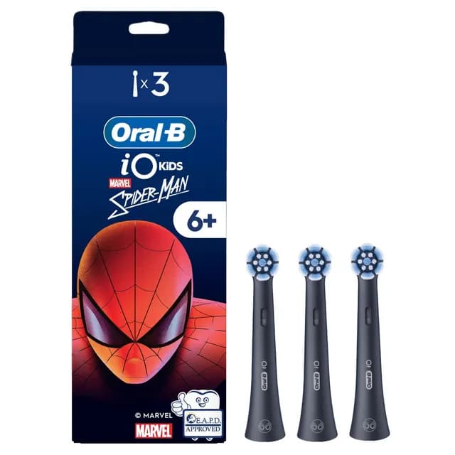 Oral-B iO Kids 6+ Marvel Spider-Man Tandborsthuvuden Refill 3 st