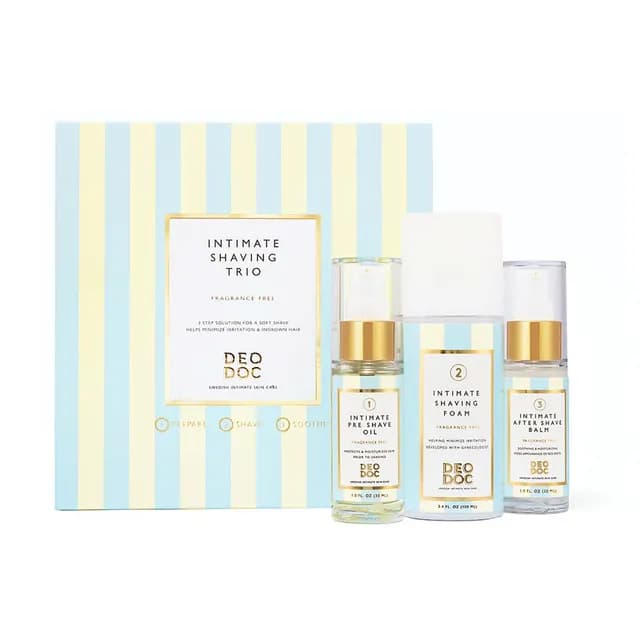 DeoDoc Intimate Shaving Trio Fragrance Free