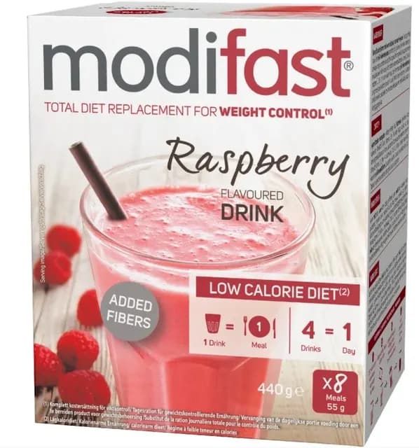 Modifast Low Calorie Diet Raspberry 8 x 55 g