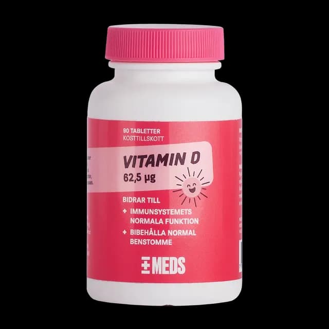 MEDS Vitamin D 2500 IU 90 tabletter