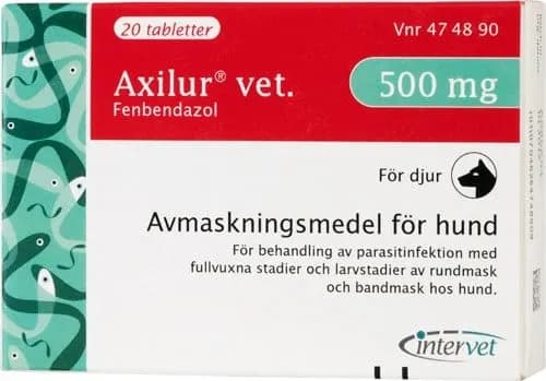 Axilur vet. tablett 500 mg 2 x 10 st