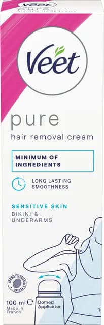 Veet Pure Hårborttagningskräm Bikini & Armhåla Känslig hud 100 ml