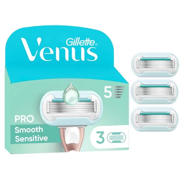 Gillette Venus Pro Smooth Sensitive Rakblad 3 st