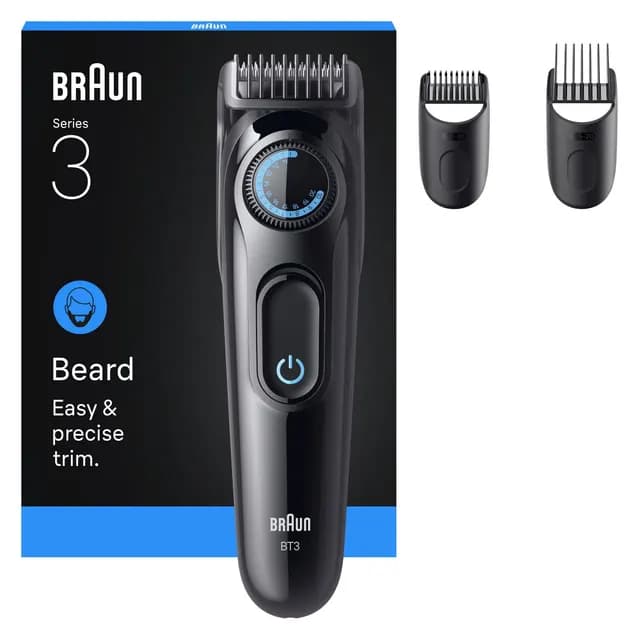 Braun Skäggtrimmer Serie 3 +3 Stylingverktyg BT3520 Svart