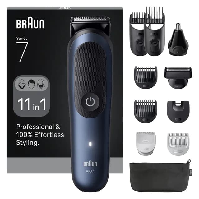 Braun All-in-One Series 7 11-in-1 Grooming Kit AIO7540 Blå