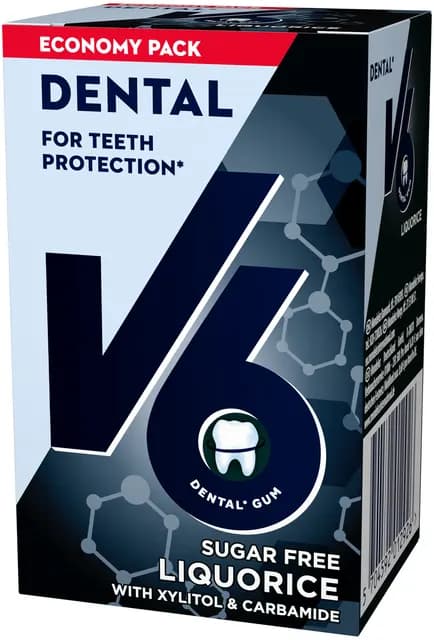 V6 Dental Care Lakrits 50 st