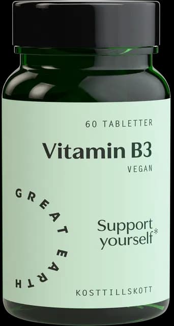 Great Earth Vitamin B3- 500 mg 60 tabletter