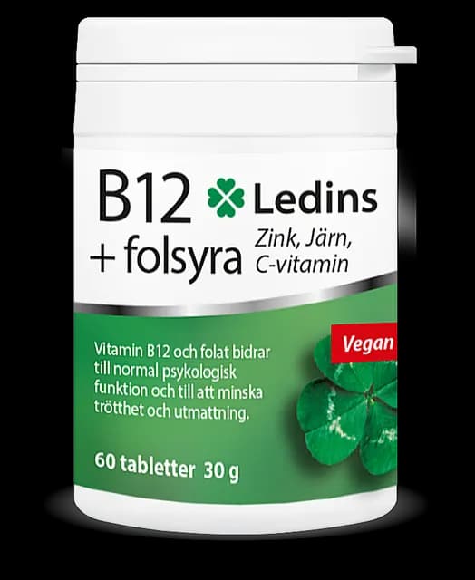 Ledins B12 + Folsyra 60 tabletter