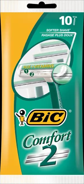 BIC Comfort 2 Rakhyvlar 10-pack