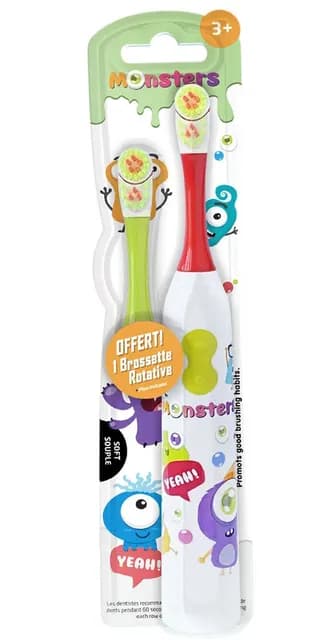 Les Babygators Monsters Eltandborste 3 år+