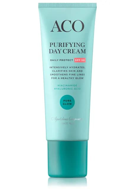 ACO Face Pure Glow Purifying Day Cream SPF30 Parfymerad 50 ml