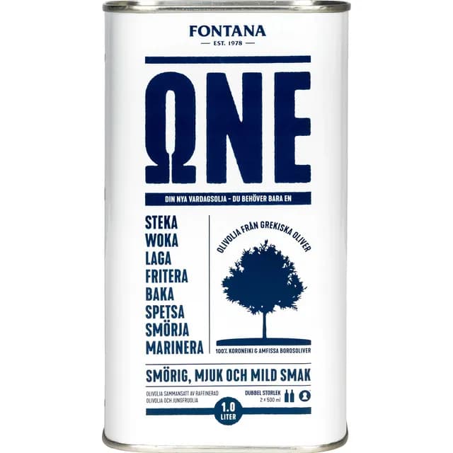 Fontana ONE Olivolja Plåt 1 liter