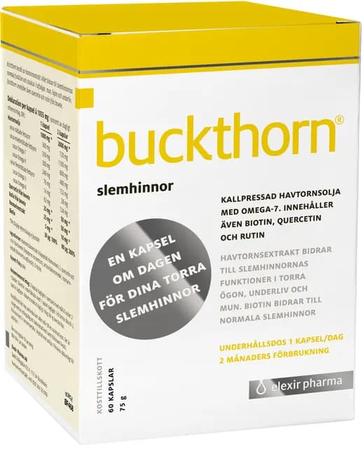 Elexir Pharma Buckthorn 60 kapslar