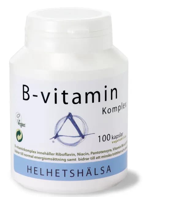 Helhetshälsa B-vitamin Komplex 100 kapslar