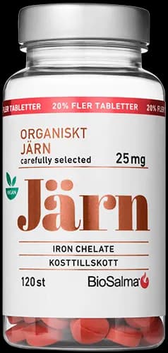 BioSalma Järn kelaterat 120 tabletter