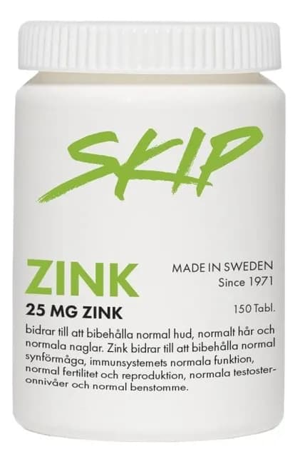 Skip Zink 25mg 150 st