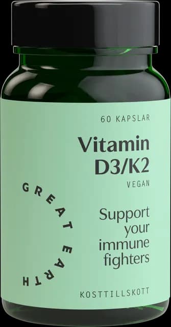 Great Earth Vitamin D3/K2 60 kapslar