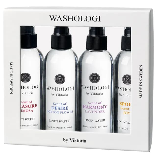 WASHOLOGI Linnevatten Presentask 4 x 100ml