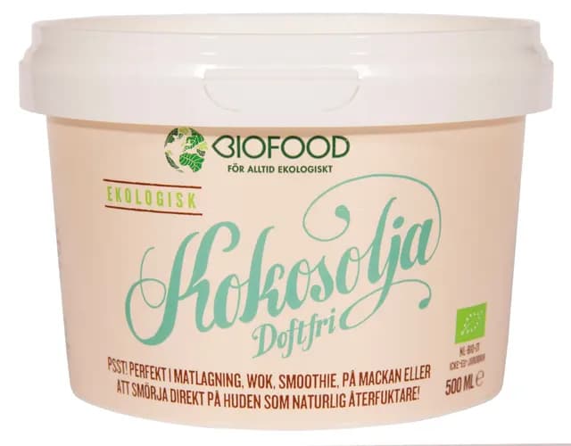Biofood Kokosolja doftfri 500 ml