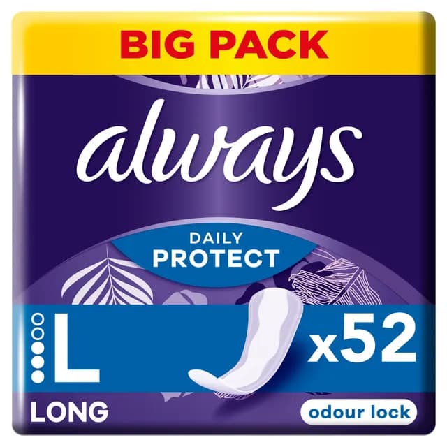 Always Daily Protect Long Trosskydd med Luktkontroll 52 st
