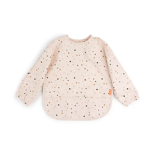 Done by Deer Långärmad Haklapp Happy dots Powder