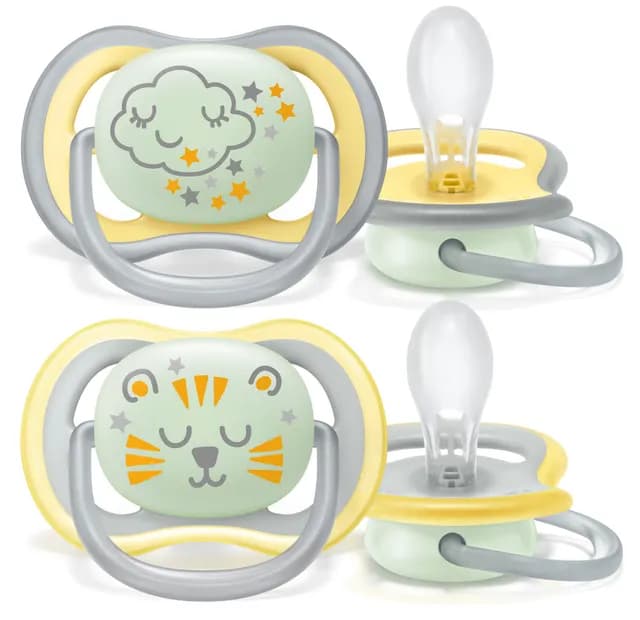 Philips Avent Ultra Air Självlysande Nattnapp 18 m+ Moln