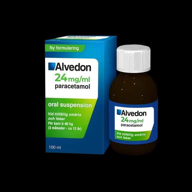 Alvedon 24 mg/ml 100 milliliter Oral suspension