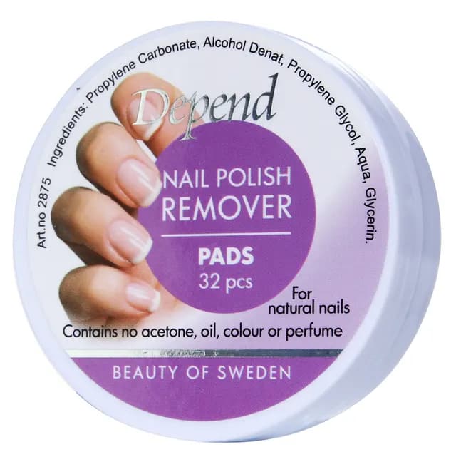 Depend Remover pads i display 32 st