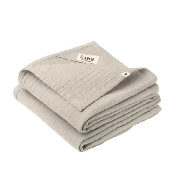 BIBS Muslin Cloth 70x70 cm Sand 2-pack