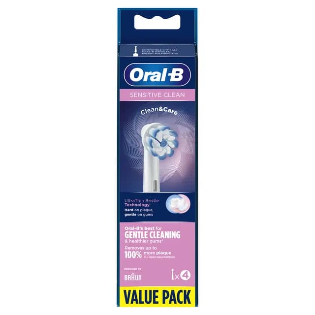 Oral-B Sensitive Clean Tandborsthuvuden 4-pack