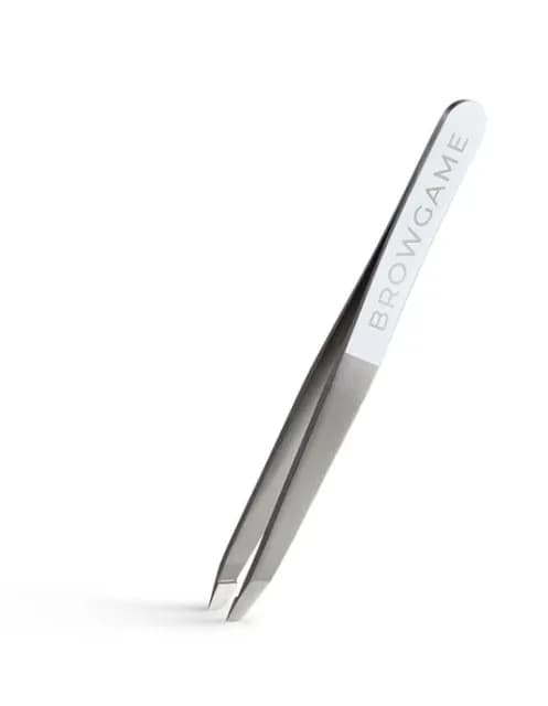 Browgame Cosmetics Original Tweezer Slanted - White