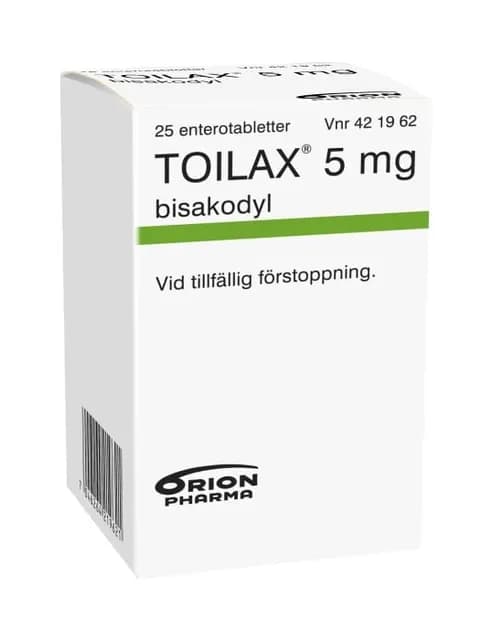 Toilax, enterotablett 5 mg 25 st
